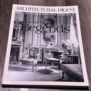 Architectural Digest January 2000 Legends Coffee Table Magazine